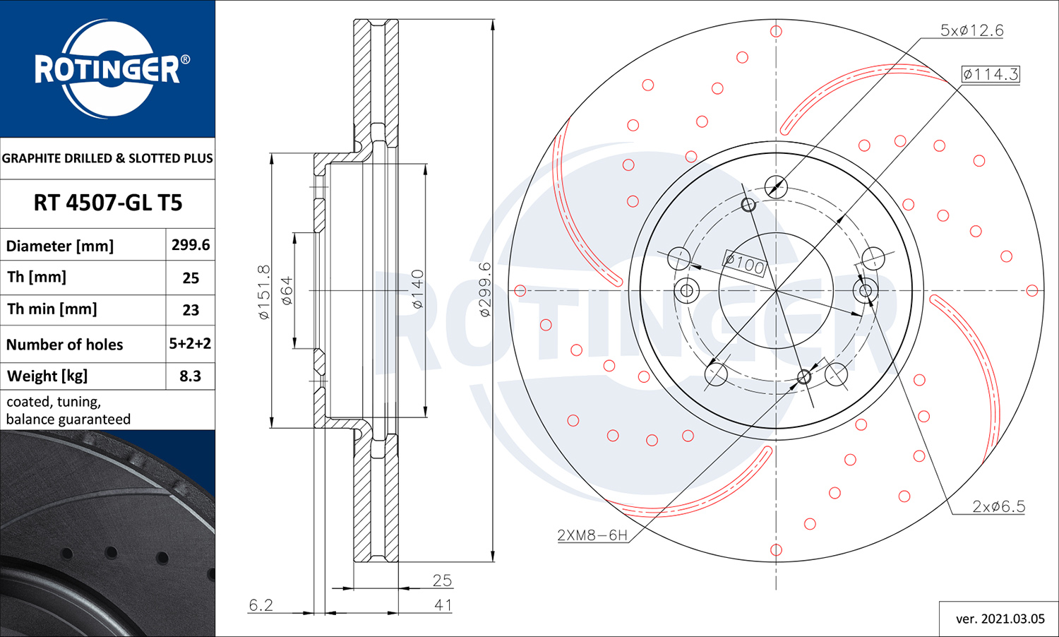 ROTINGER 259 104 Alkatrész rt 4507-gl t5